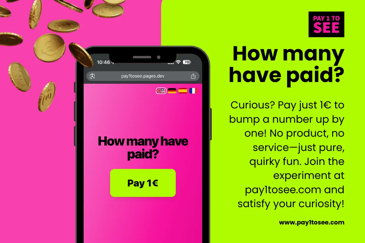 pay1tosee.com - Ein soziales Experiment